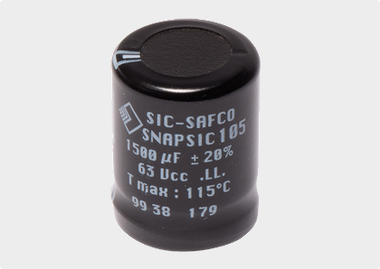 Aluminium-Elektrolytkondensatoren SNAPSIC, ALSIC, CI FRS Aluminium-Elektrolytkondensatoren SNAPSIC, ALSIC, CI FRS